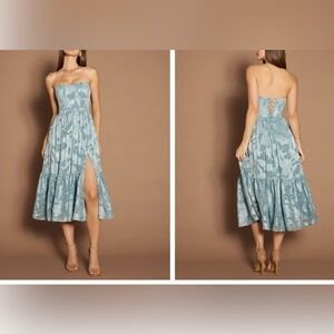 Azazie Eole Powder Blue Strapless Dress, NWT, 16